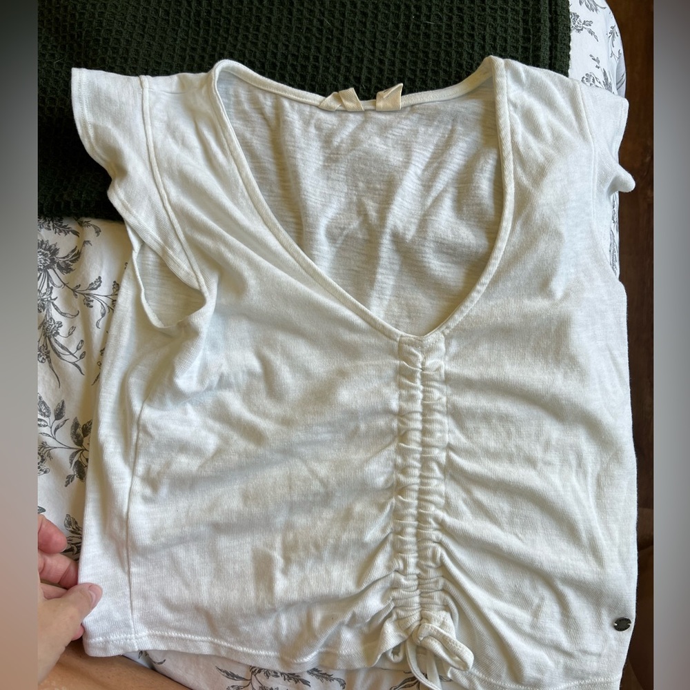 Roxy cinch front top